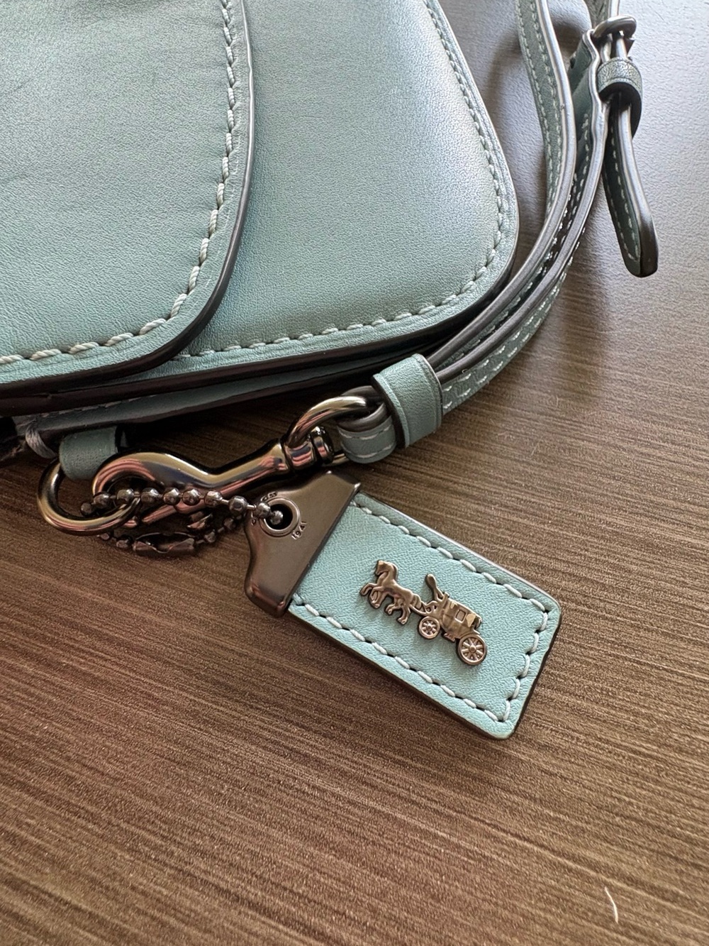 Coach 1941 Blue Clutch Wristlet - Picture 5 of 13